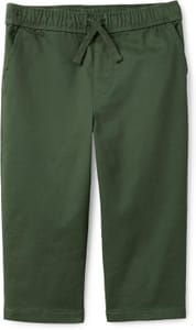 Amazon Essentials Boys' Regular Stretch Pull-on Pants, Dark Olive (11 Years)