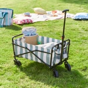 Striped Camping Trolley (Blue or Green)
