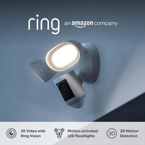 Ring Floodlight Cam Wired Pro Outdoor 2K Security Camera