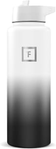 Insulated Water Bottle with Straw, Double-Walled Stainless Steel, BPA-Free