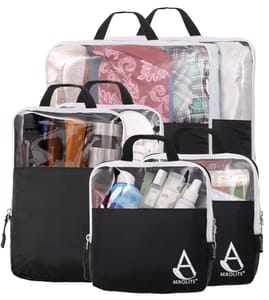 Aerolite 6-Piece Packing Cubes for Suitcases, Expandable, Ultra Lightweight