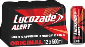 Lucozade Alert Energy Drink 500ml (12-Pack) - £8.99 S&S Voucher