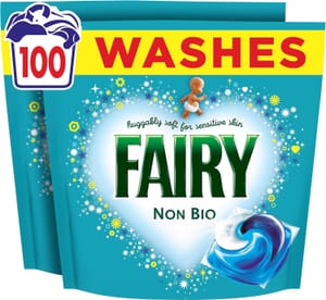 Fairy Non Bio Washing Liquid Pods 100ct - £19.34 S&S
