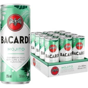 DEAL STACK - BACARDI Mojito RTD Carta Blanca 5% ABV - £18.48 S&S Voucher
