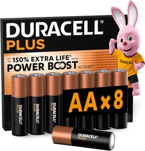 Duracell AA Alkaline Batteries plus 8-Pack LR06 1.5V - £4.22 S&S