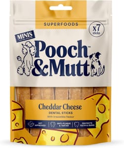 Pooch & Mutt Cheddar Cheese Dog Dental Sticks 7-Pack - £2.37 S&S
