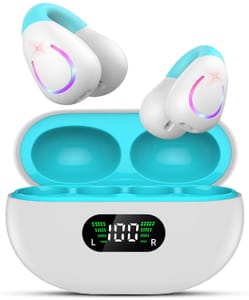 Open-Ear Bone Conduction Headphones, Bluetooth 6.1, Mic, 80h, Waterproof