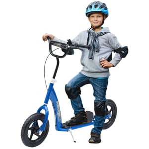 HOMCOM Kids Scooter with Adjustable Handlebar, Ages 5-12, Blue