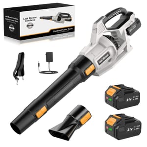 DEAL STACK - KUZUPRO Cordless Leaf Blower 21V, 2x 4.0Ah, 240 Km/h