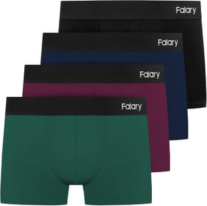 FALARY Men's Boxer Shorts, Multipack of 4, Size 2XL, Multicolour