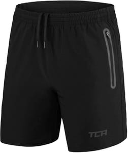 TCA Tech Men's Running Shorts with Zip Pockets Black M