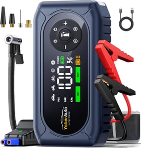 DEAL STACK - YaberAuto Jump Starter 6500A Power Pack with 150 PSI