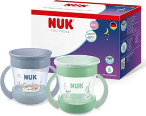 NUK Mini Magic Cup Set 2-Pack 160ml 6+mo Anti-Spill Rim