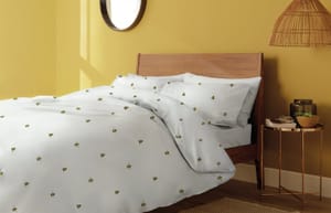 Argos Home Hideaway Bee Print White Bedding Set - Single