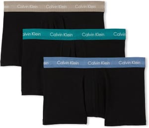 Calvin Klein Men's 3-Pack Low Rise Trunks, Black, Size L