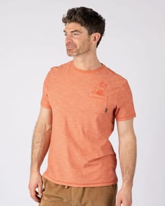 Mermaid Rise Mens Short Sleeve T-Shirt in Light Orange