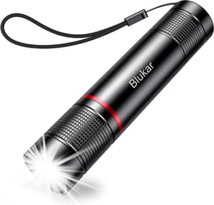Blukar LED Torch Rechargeable, 2000 Lm, Adjustable Focus