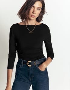 Ruched Long Sleeve Top