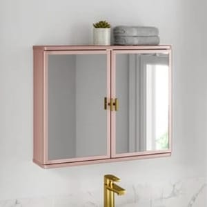 Elsie Mirror Wall Cabinet H 49cm X W 60cm X D 14cm