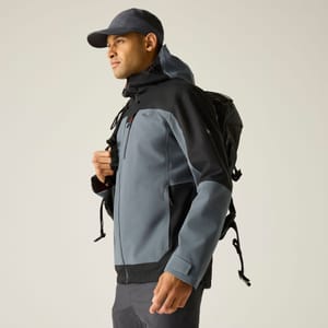 Men's Highton IV Stretch Waterproof Jacket Storm Grey/Black