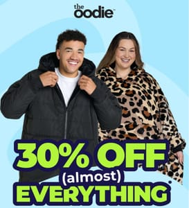 The Oodie 30% Off Almost EVERYTHING - Prices Now From Only £7!