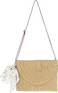Kaosynaptor Summer Straw Bags for Women Beach Clutch Crossbody Bags