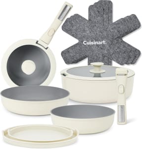 Cuisinart ClickSmart Ceramic Non-Stick Detachable Handle Cookware Set