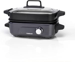 Cuisinart 5-in-1 Nonstick Multi Cooker: Grill, Steam, Sear, Slow Cook