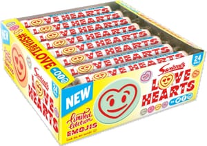 24 Pack Swizzels Giant Love Hearts Sweets, 340g (£5.51/£5.20 S&S)