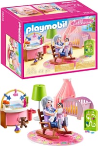 Playmobil 70210 Dollhouse Nursery Playset for Ages 4+