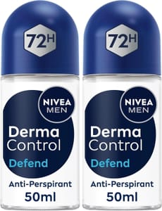 NIVEA MEN Derma Control Defend Roll-on 50ml Pack of 2 - £3.60 S&S