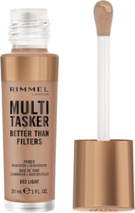 Rimmel 3-in-1 Primer: Glow & Highlighter, Vitamin C&E, Vegan, 30ml