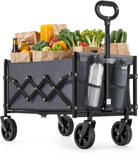 SONGMICS Folding 90L Heavy-Duty Camping Cart