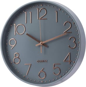 SIN&MI Wall Clock Battery Operated Silent Non-Ticking Wall Clock