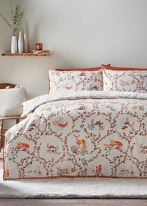 Natural Woodland Printed Duvet Set Double