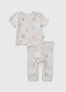 Baby Grey Fruit Juice Top & Leggings Set (0-23mths) 0-3 Months