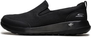 Skechers Men's GO Walk MAX Clinched Sneaker, Black Textile, UK9