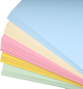 TrueIsland 300gsm A4 Coloured Card Paper, 50 Sheets, Pastel Colours - £5.69 S&S