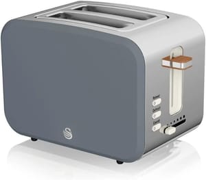 Swan ST14610GRYN Nordic 2-Slice Toaster, 6 Browning Levels