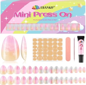 Kids Press-on Nails Kit, 16 Sizes, 32 Pieces