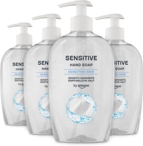 4 X 500ml by Amazon Sensitive Hand Soap (£2.20/£1.97 S&S)