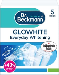 Dr. Beckmann Glowhite In-Wash Sachets Brighter White Laundry 5x40g (94p/89p S&S)