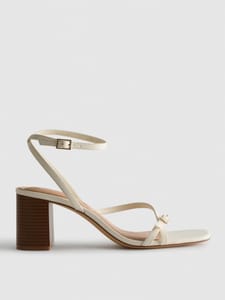 Buckle Detail Block Heel Sandals