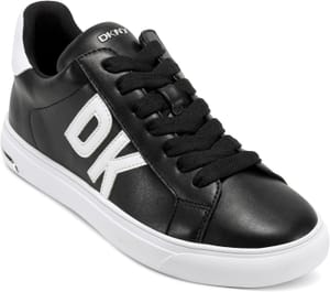 DKNY Abeni Lace up Trainers, Black and White, EU 35