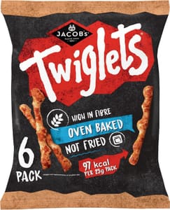 Jacob's Twiglets Original Baked Snacks 6 X 23g - £1.66 S&S