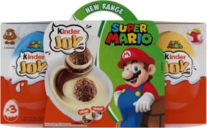 Kinder Joy Super Mario Chocolate Eggs, 3 X 20g