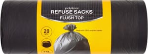 Polylina 20 Refuse Sacks Flush Top 75L (£1.14/£1.02 S&S)