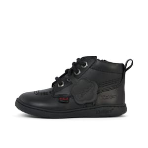 Infant Unisex Playflex Hi Leather Black Kickers