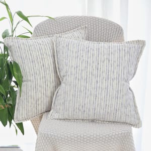 Blue Chenille Jacquard Cushion Covers 40x40 Cm Pack of 2