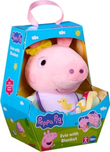 Peppa Pig Evie Plush Toy with Blanket